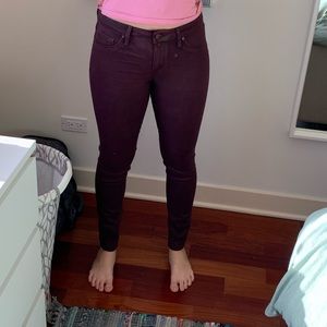 Maroon Super Skinny Jeans